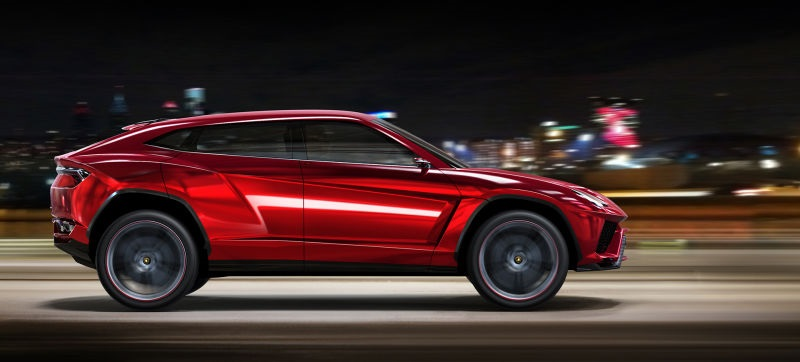 Illustration for article titled The Lamborghini SUV Will Come With A Twin-Turbo V8